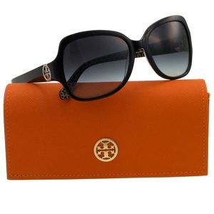 Tory Burch Black Gradient Gray TY7059 Sunglasses